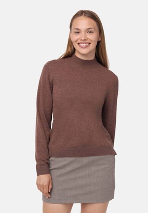 MOCK NECK - Jersey de punto - brown