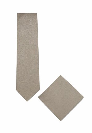 Real Guys, SET BESTEHEND AUS KRAWATTE UND  EINSTECKTUCH - Mouchoir de poche - beige