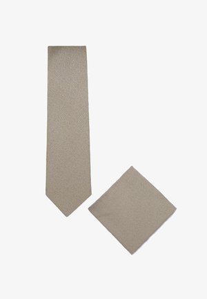 Real Guys, SET BESTEHEND AUS KRAWATTE UND EINSTECKTUCH - Pochet - beige