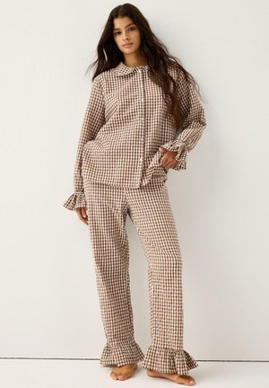 GINGHAM - Pyjamahousut/-shortsit - brown