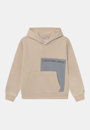 PLACED BLOCK RELAXED HOODIE UNISEX - Sweater - muslin