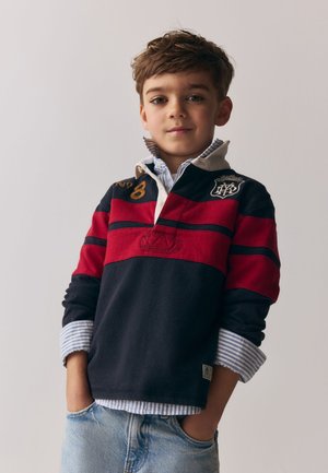 Superdry & Co, REGULAR FIT - RUGBY POLO SHIRT UNISEX - Polo - red navy