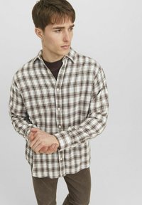 Jack & Jones JORGRACIA PARKER CHECK LS SN - Shirt - Chocolate Brown