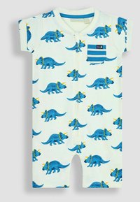 JoJo Maman Bébé 2-PACK - REGULAR FIT - Buksedragter - blue triceratops & stripe