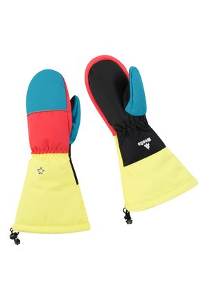 Kurzfingerhandschuh - pink yellow petrol