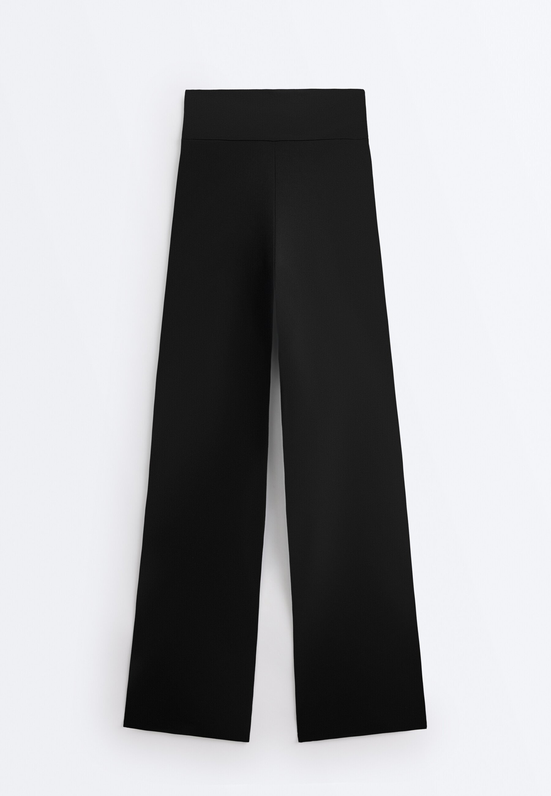 High-rise straight-leg trousers
