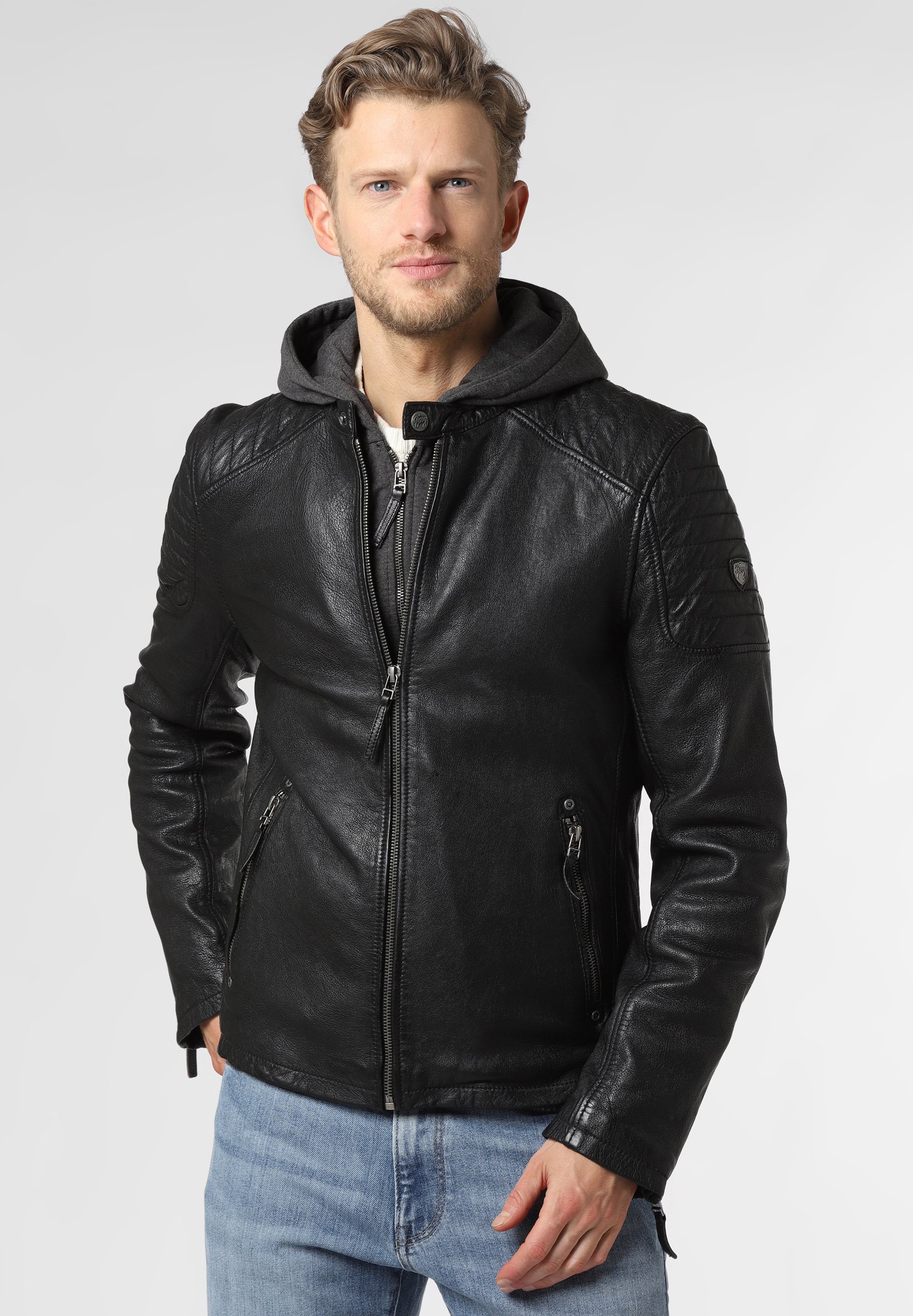 Gipsy by Mauritius Lederjacke schwarz Zalando