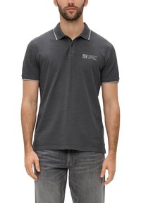 s.Oliver MIT LOGO-PRINT - Poloshirt - dunkelgrau