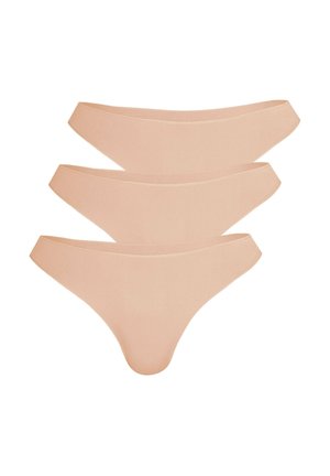 3ER PACK SECRET - Tanga - caramel