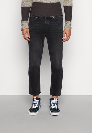 Marc O'Polo TROUSER STRAIGHT FIT CROPPED LENGTH - Jeans Straight Leg - dark grey stone wash
