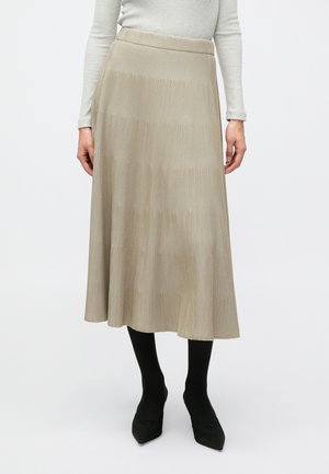Φούστα σε γραμμή Α - almond