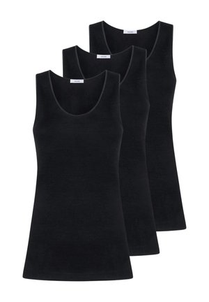 3 PACK DOUBLE SINTONIA - Maglietta intima - nero