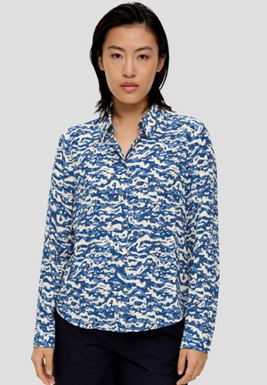 Button-down blouse - dunkelblau