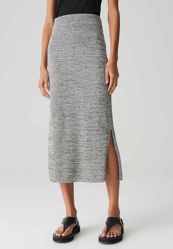 SLIM MIDI FIT MOULINE - Bleistiftrock