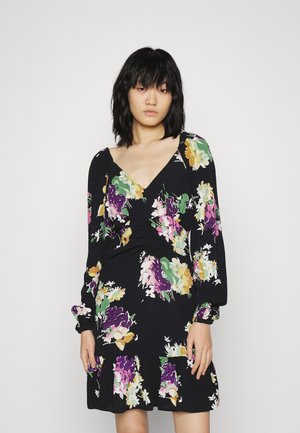 GATHERS DRESS - Vestido de dia - black