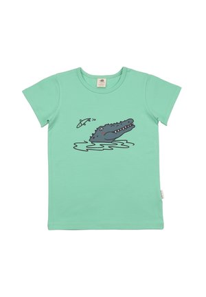 FUNNY CROCODILES - Print T-shirt - green