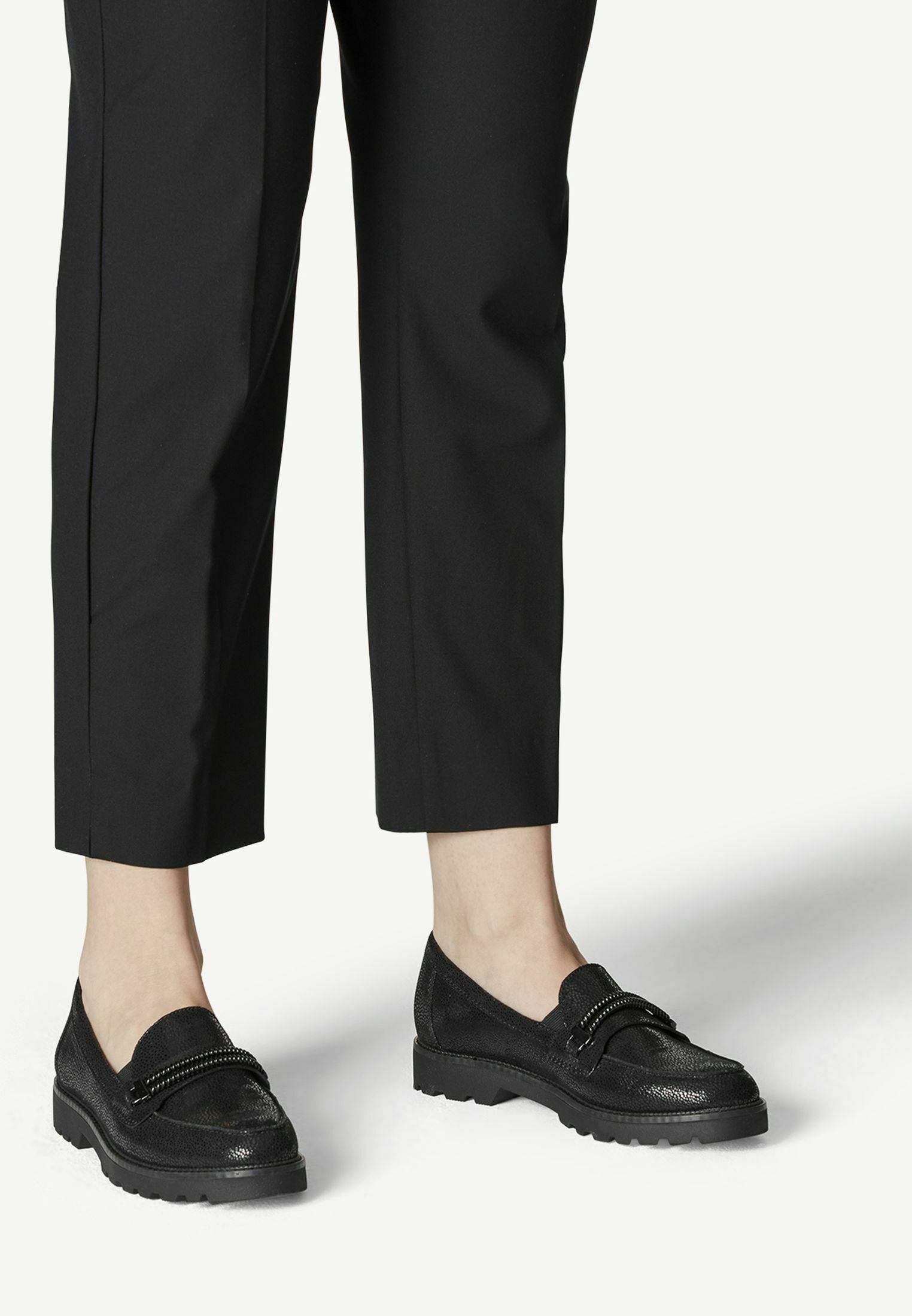 Tamaris SLIPPER - Mocassins - black struct/noir - ZALANDO.FR