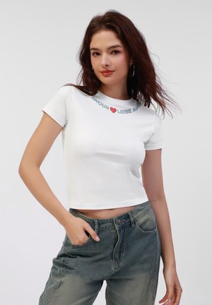 Print T-shirt - white