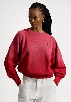 LOGO OMBRÉ FLEECE CREWNECK
 - Sweatshirt - begonia red