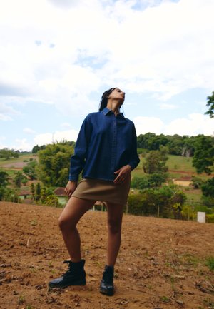 Hemdbluse - denim authentic blue