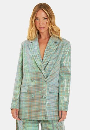 CHAQUETA CUBIERTA CON LENTEJUELAS - Blazer - verde