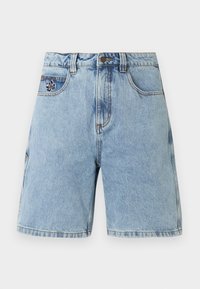 SUPER COMPUTER - Τζιν σορτς - washed blue