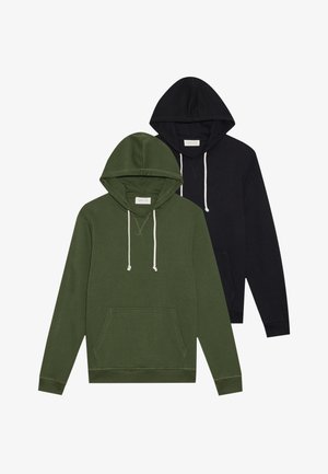 2 PACK - Džemperis su gobtuvu - black/green