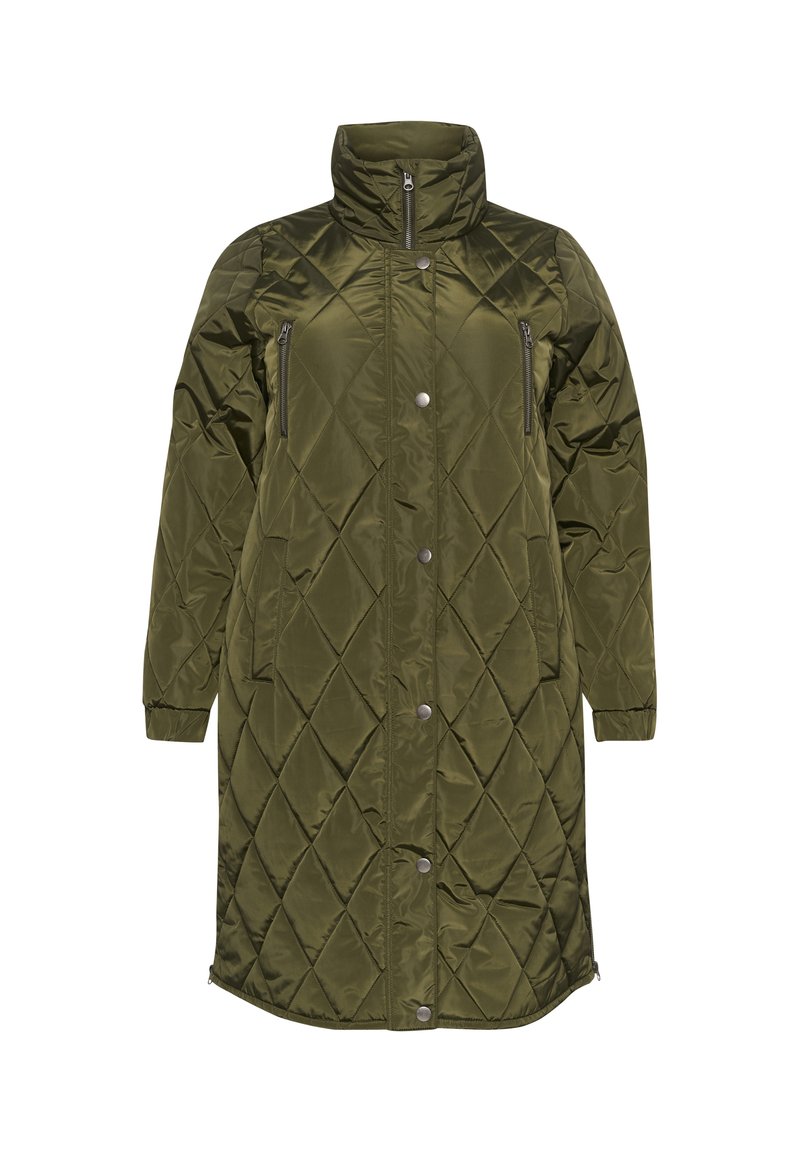 Kaffe Curve Wintermantel groen