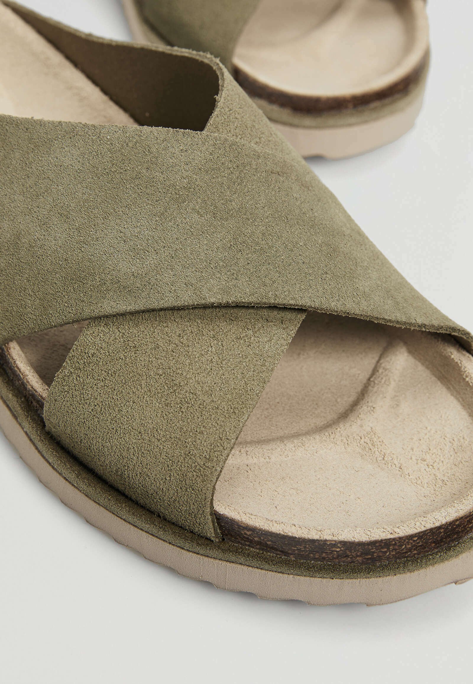 OYSHO Muiltjes - khaki/kaki - Zalando.nl