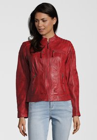 7eleven SEBASTIA - Lederjacke - rot