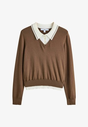 Next, Neule - chocolate brown