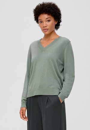 s.Oliver Strickpullover - salbeigrün