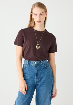 T-shirt basic - bitter brown