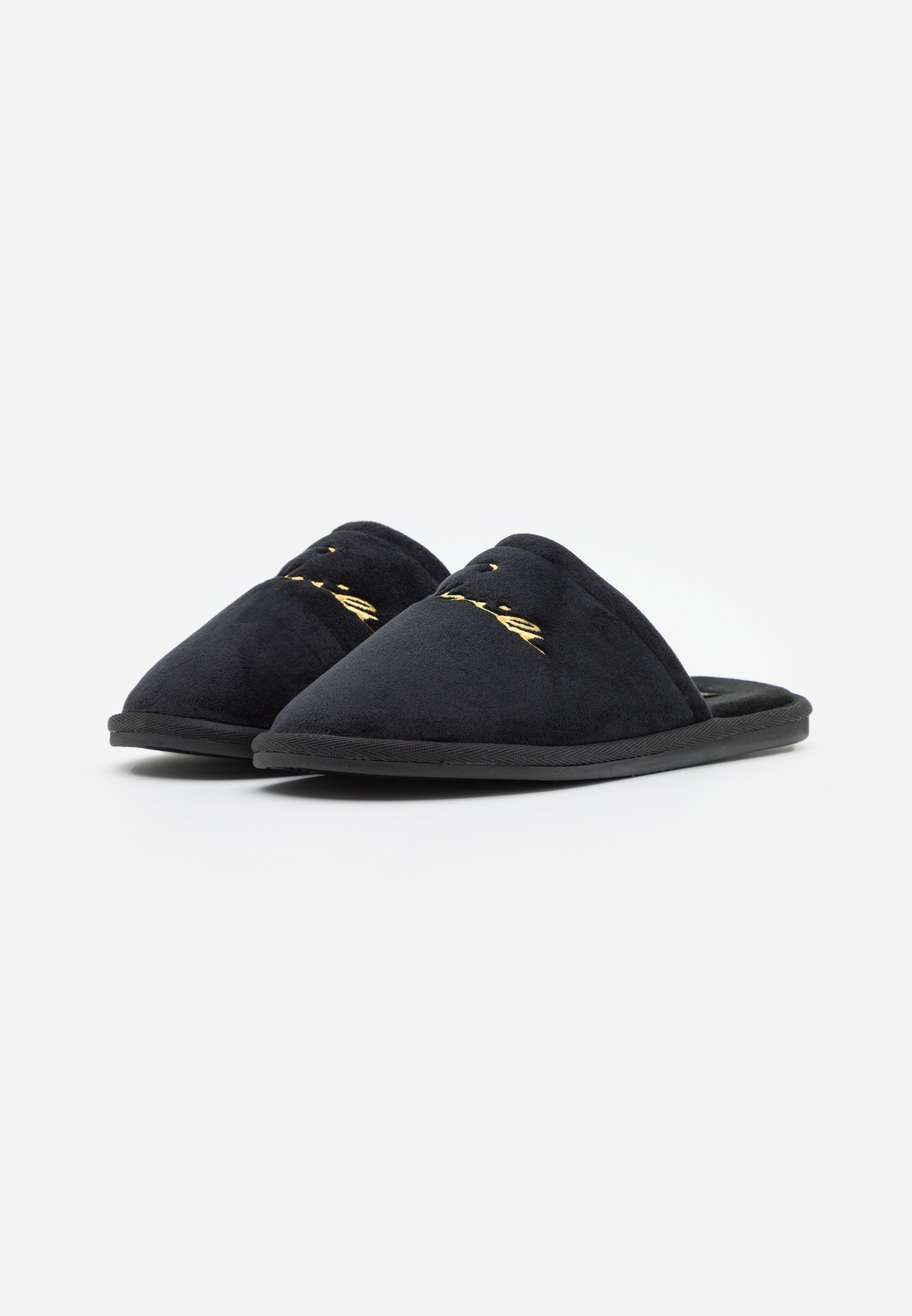 SIKSILK SLIPPER SCRIPT UNISEX - Pantofole - black/nero - Zalando