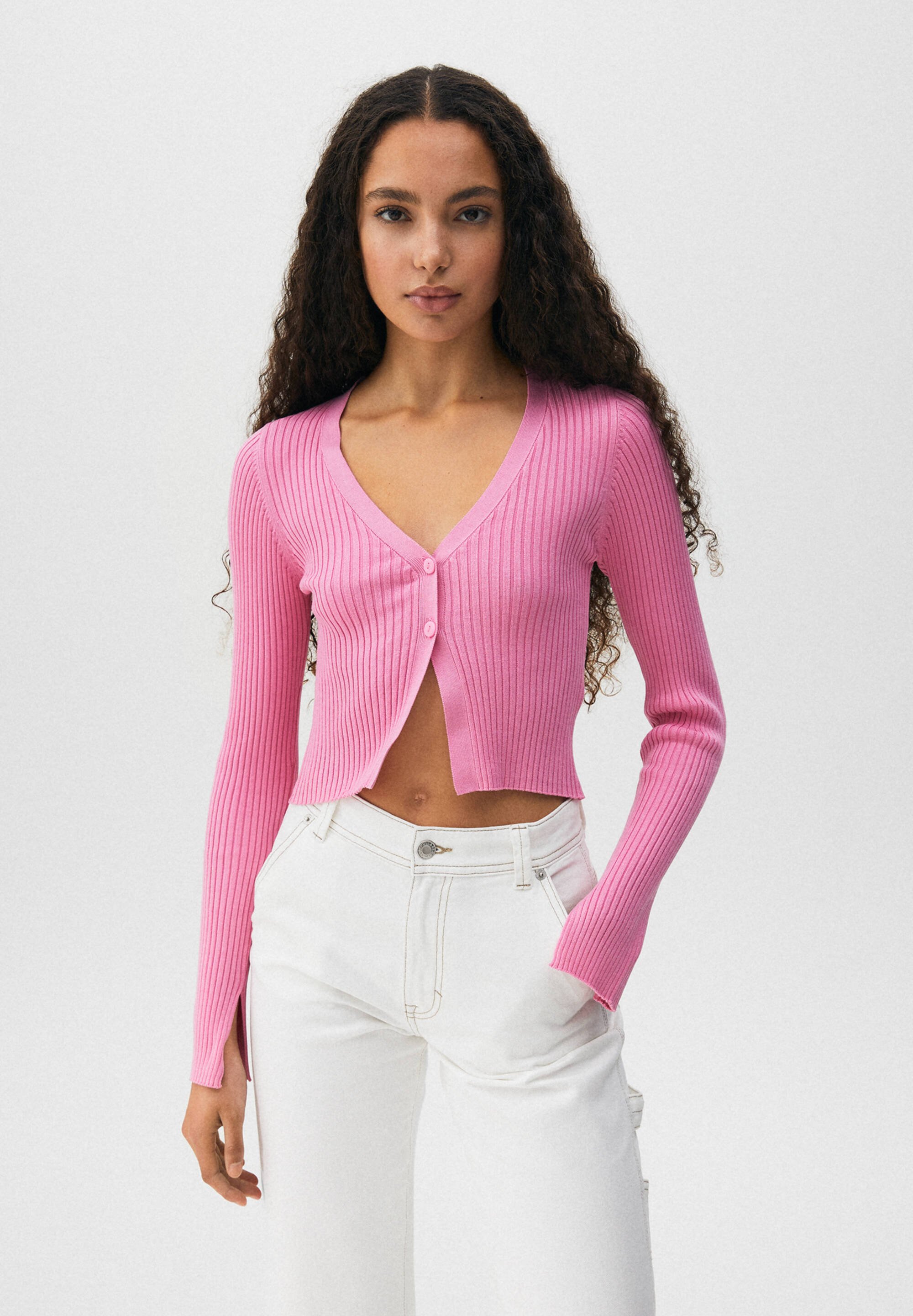 PULL\u0026BEAR Cardigan - light pink 