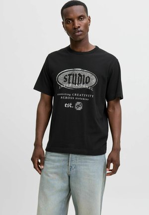 Print T-shirt - black