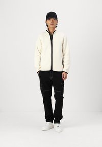 Only & Sons ONSEMILIO FULL ZIP HIGH NECK UNISEX - Jakna od flisa - antique white