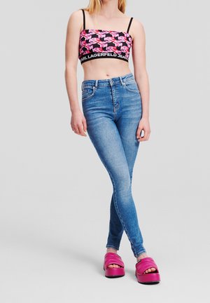 Skinny džíny - light-blue denim