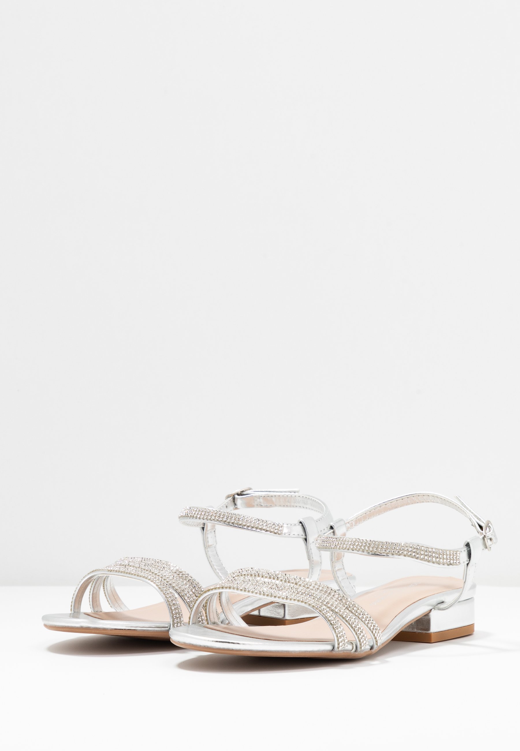 WIDE FIT JEWELLED LOW BLOCK Sandaler silver WIDE FIT JEWELLED LOW BLOCK Sandaler silver