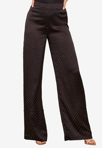 Friends Like These HOTFIX SPARKLE WIDE PETITE - Kalhoty - black