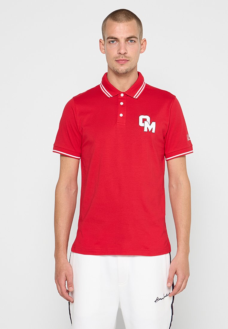 EA7 Emporio Armani Poloshirt rood