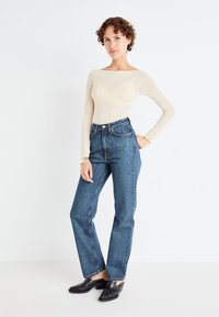 Weekday BOATNECK LONG SLEEVE - Long sleeved top - light beige