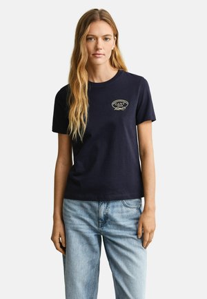 ROPE GRAPHIC - T-Shirt print - evening blue