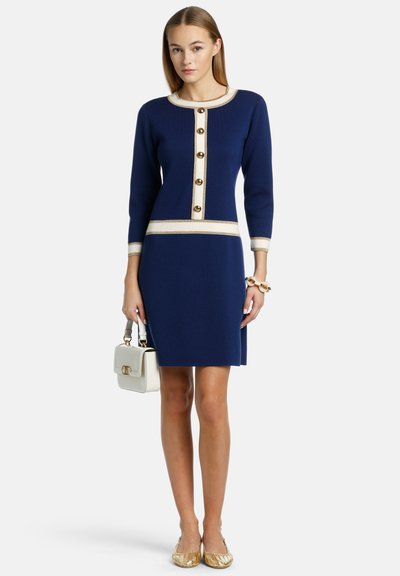 Luisa Spagnoli MAURIZIA - Sarafanas - blu colore panna oro chiaro