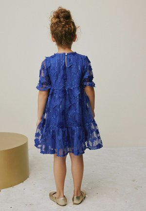 Next, REGULAR FIT -  FLOWER SEQUIN  - Kokteilikleit/peokleit - blue