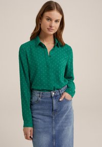 WE Fashion Užsagstoma palaidinė - green