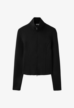Stradivarius, FITTED ZIP-UP SWEATSHIRT - Sweat zippé - black