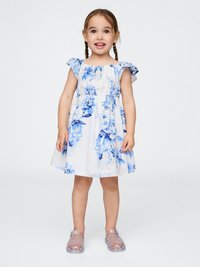 GAP - CAP SLEEVE FLORAL DRESS - Kjole - blue Miniatyrbilde 1