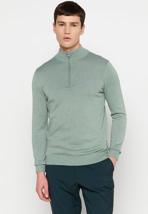1/2 ZIP - Jumper - light green
