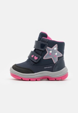 FLANFIL GIRL ABX - Śniegowce - navy/fuchsia